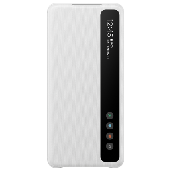 Чехол для смартфона Samsung Galaxy S20+ Samsung/ Flip Cover/ PU/ Белый photo 1