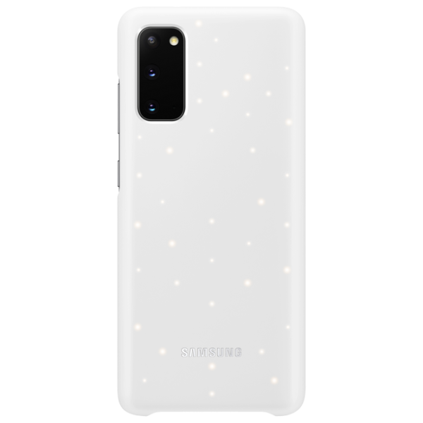 Husă pentru smartphone Samsung Galaxy S20 Samsung/ Led Cover/ Silicon/ White photo 1
