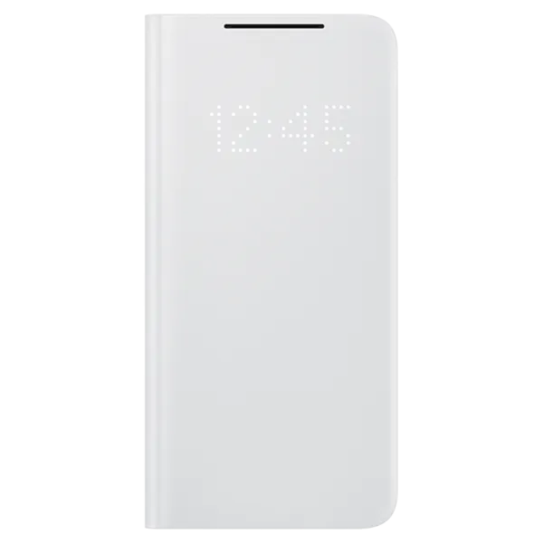Husă pentru smartphone Samsung Galaxy S21 Samsung/ Smart Led View/ PC/ Light Gray photo 1