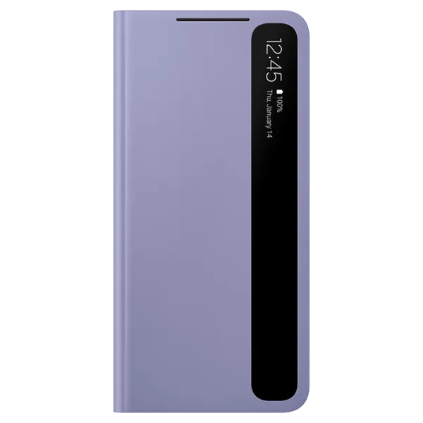 Чехол для смартфона Samsung Galaxy S21 Samsung/ Flip Cover/ PC/ PU/ Серый Пурпурный photo 1