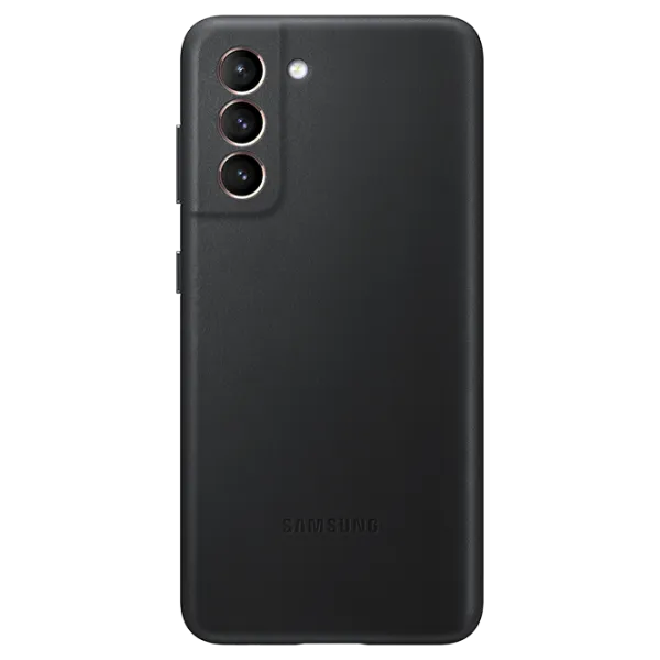 Чехол для смартфона Samsung Galaxy S21 Samsung/ Back/ Кожа/ Черный photo 1