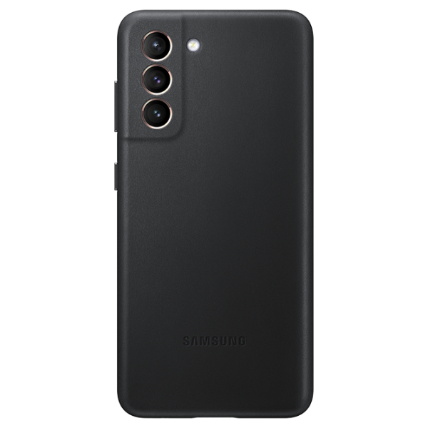 Чехол для смартфона Samsung Galaxy S21 Samsung/ Back/ Кожа/ Черный photo 1