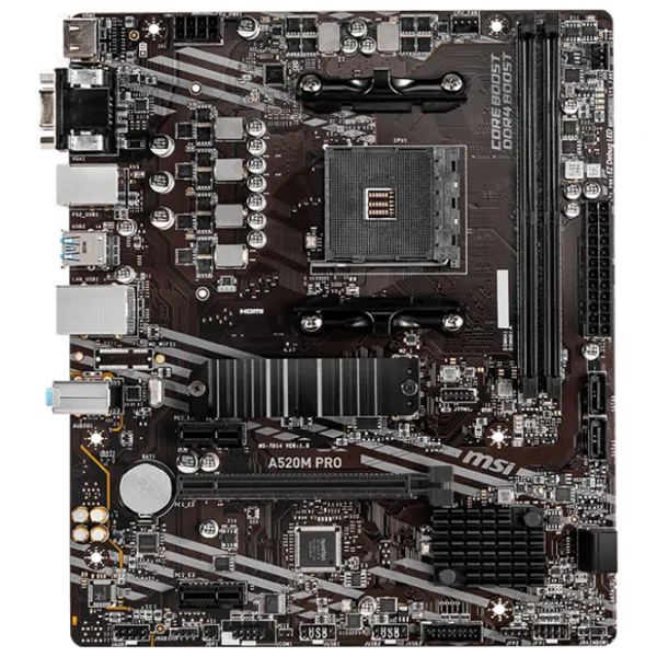 Материнская плата MSI A520M PRO mATX/ AMD A520 photo 1