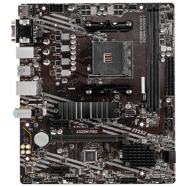 Материнская плата MSI A520M PRO mATX/ AMD A520 photo 1
