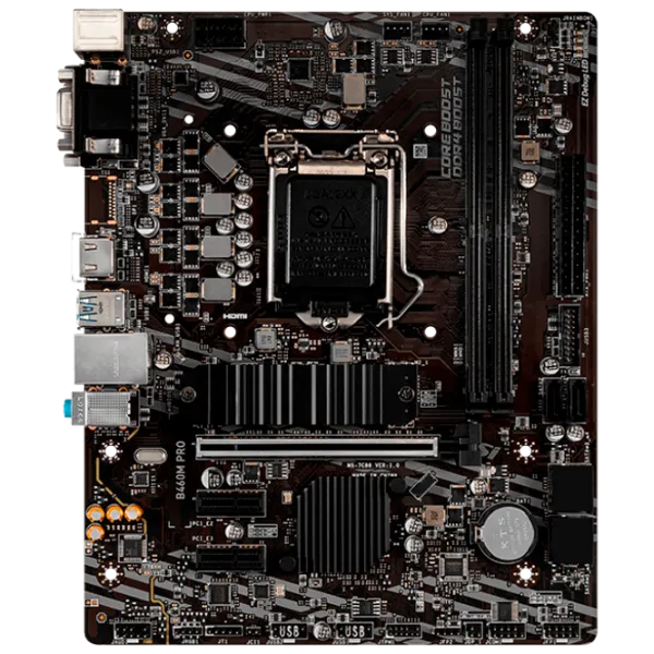 Материнская плата MSI B460M PRO4 Игровая/ mATX/ Intel B460 photo 1