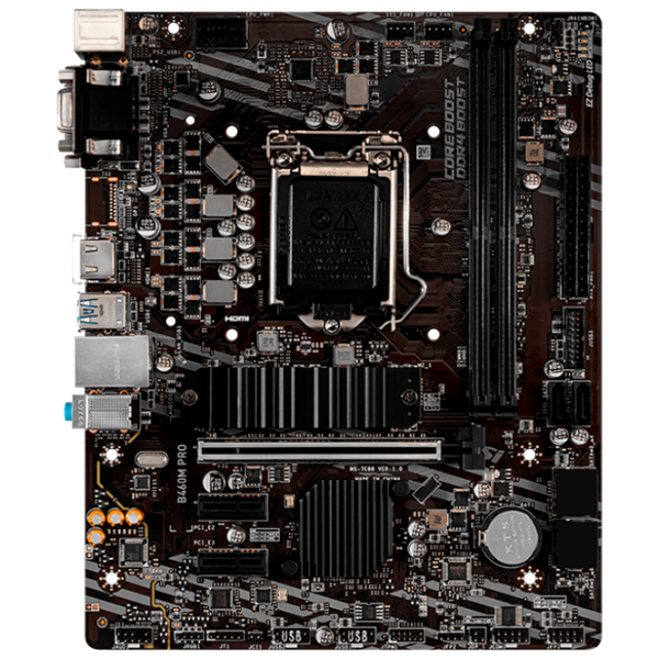 Материнская плата MSI B460M PRO4 Игровая/ mATX/ Intel B460 photo 1