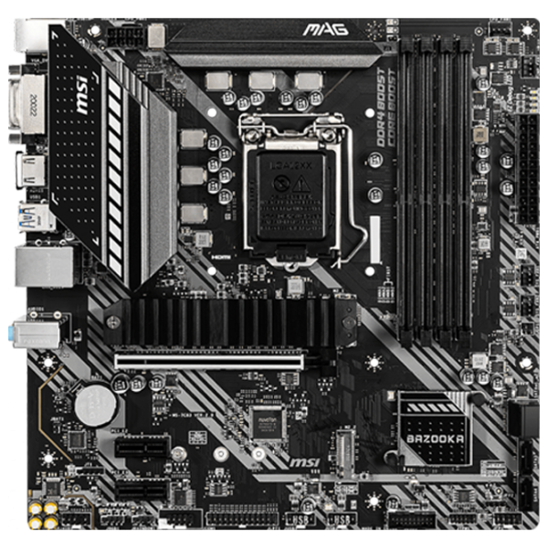 Материнская плата MSI MAG B460M BAZOOKA Игровая/ mATX/ intel B460M photo 1