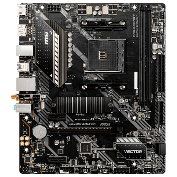 Материнская плата MSI A520M VECTOR WIFI mATX/ AMD A520 photo 1