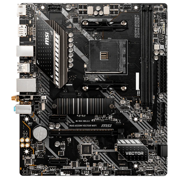 Материнская плата MSI A520M VECTOR WIFI mATX/ AMD A520 photo 1