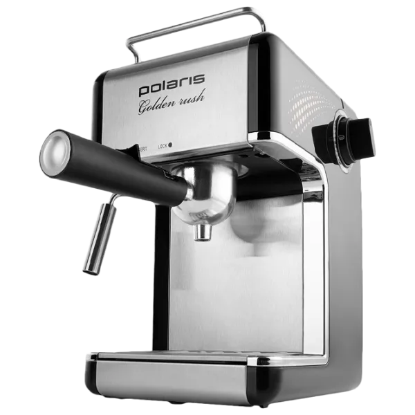 Кофеварка Polaris PCM4006A Рожковая/ 0.2 л/ Нержавеющая сталь photo 1
