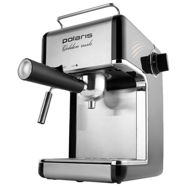 Кофеварка Polaris PCM4006A Рожковая/ 0.2 л/ Нержавеющая сталь photo 1