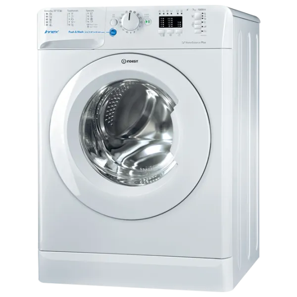 Mașină de spălat Indesit BWSE 71052 W UA 7 kg / 1000 rpm / White photo 1