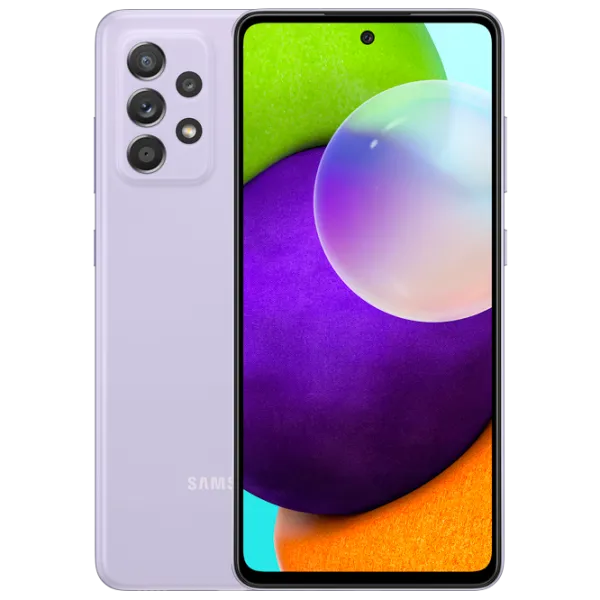Samsung Galaxy A52 8 ГБ/ 256 ГБ/ Dual SIM/ Фиолетовый Светлый photo 1 Samsung Galaxy A52 8 ГБ/ 256 ГБ/ Dual SIM/ Фиолетовый Светлый photo 1