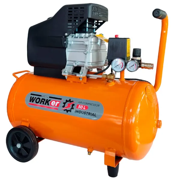 Compresor Technoworker 50 L electric/ Cu piston photo 1