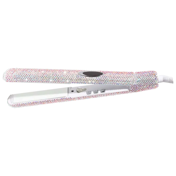 Placă de îndreptat părul PYT Swarovski 150 W/ Crystal White photo 1
