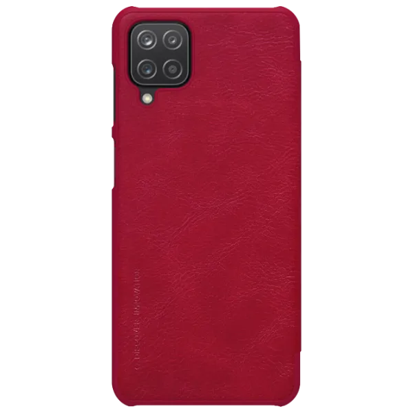 Husă pentru smartphone Samsung Galaxy A12 Nillkin/ Flip Cover/ Piele/ Red photo 1
