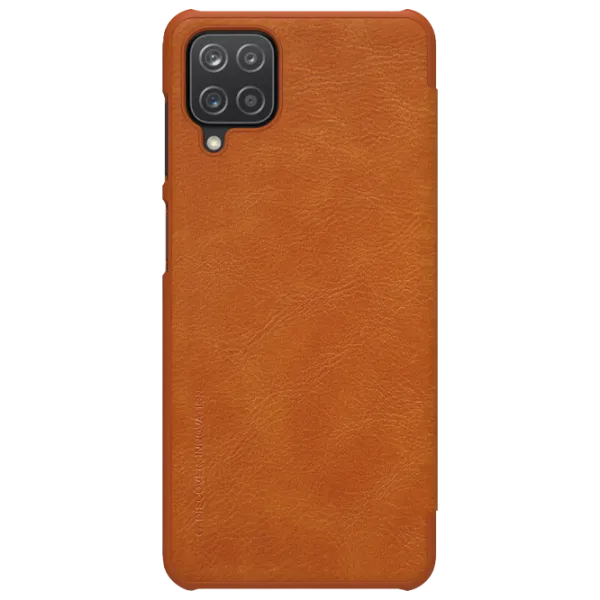 Чехол для смартфона Samsung Galaxy A12 Nillkin/ Flip Cover/ Кожа/ Коричневый photo 1