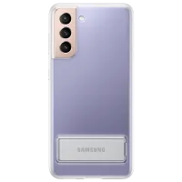 Чехол для смартфона Samsung Galaxy S21 Samsung/ Standing Cover/ Poliuretan/ Policarbonat/ Прозрачный
