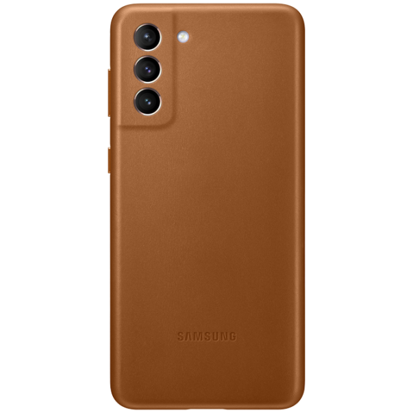 Husă pentru smartphone Samsung Galaxy S21+ Samsung/ Back/ Piele/ Brown photo 1