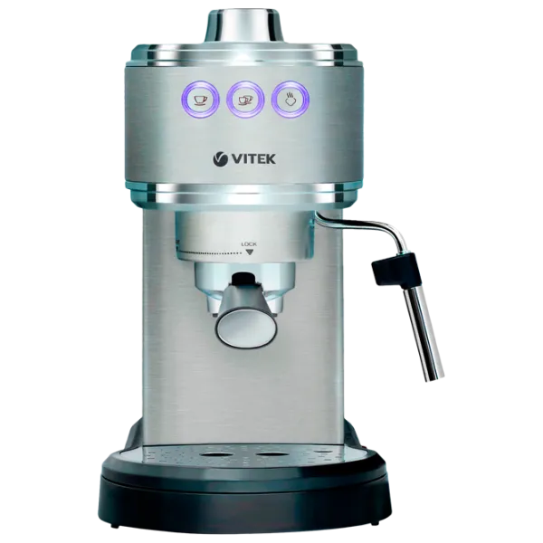 Кофеварка Vitek VT-1515 Рожковая/ 1 л/ Нержавеющая сталь photo 1