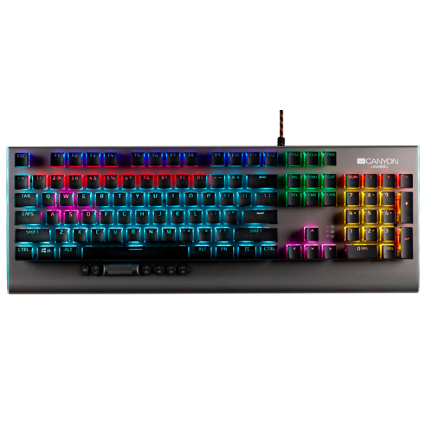 Tastatură Canyon Interceptor GK-8 Cu fir/ Black photo 1 Tastatură Canyon Interceptor GK-8 Cu fir/ Black photo 1