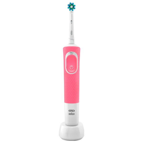 Зубная электрощетка Braun Vitality 100 Cross Action 3D/ Розовый photo 1 Зубная электрощетка Braun Vitality 100 Cross Action 3D/ Розовый photo 1