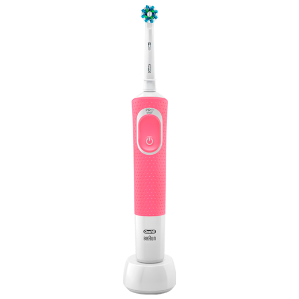 Зубная электрощетка Braun Vitality 100 Cross Action 3D/ Розовый photo 1 Зубная электрощетка Braun Vitality 100 Cross Action 3D/ Розовый photo 1