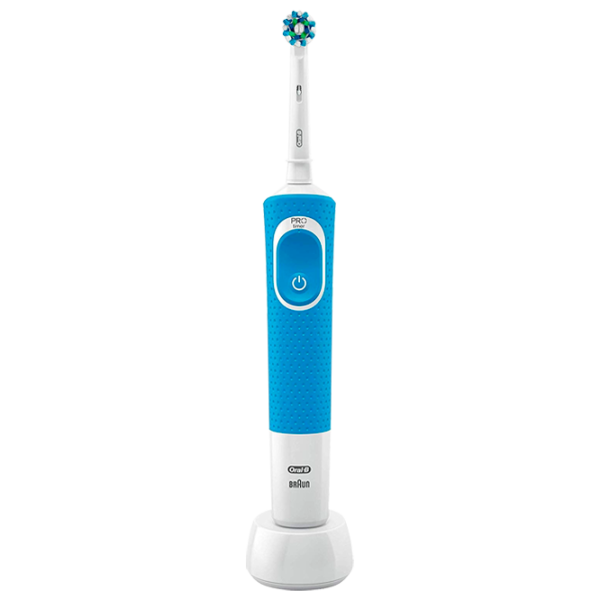 Зубная электрощетка Braun Vitality 100 Cross Action 3D/ Синий photo 1 Зубная электрощетка Braun Vitality 100 Cross Action 3D/ Синий photo 1