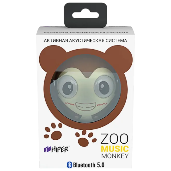 Boxă portabilă Hiper Zoo Music Monkey 3 W/ White/ Black photo 1