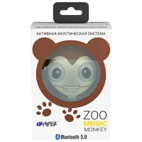 Портативная колонка Hiper Zoo Music Monkey 3 Вт/ Белый/ Чёрный