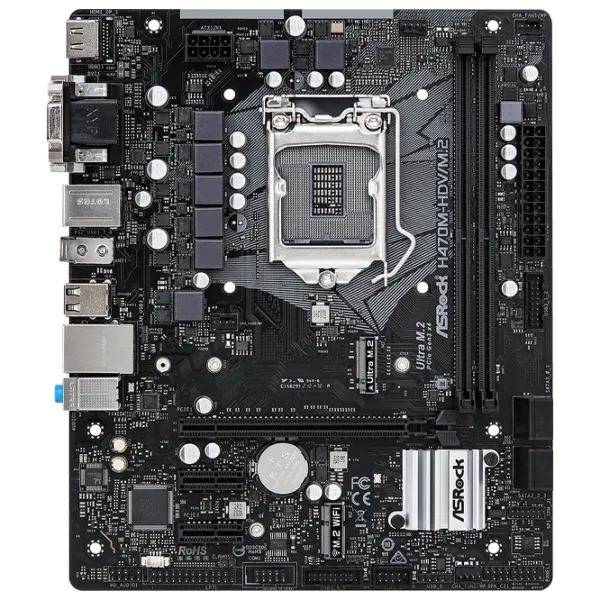 Материнская плата ASRock H470M-HDV/ M.2 mATX/ Intel H470 photo 1