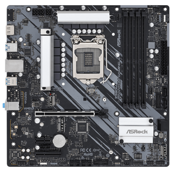 Материнская плата ASRock Z590M PHANTOM GAMING 4 mATX/ Intel Z590 photo 1