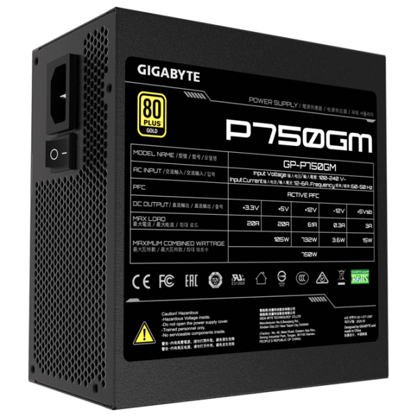 Блок питания Gigabyte GP-P750GM 750 Вт photo 1