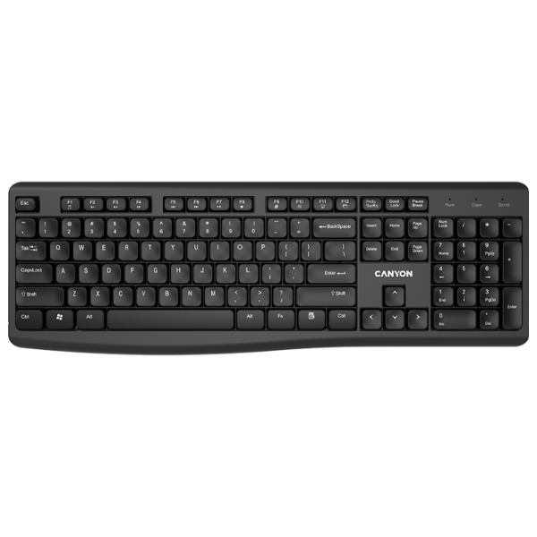 Клавиатура Canyon KB-W50 Беспроводные / Черный photo 1