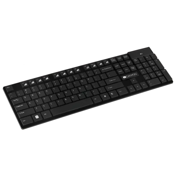 Tastatură Canyon HKB-W2 Fără fir/ Black photo 1 Tastatură Canyon HKB-W2 Fără fir/ Black photo 1