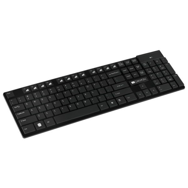 Tastatură Canyon HKB-W2 Fără fir/ Black photo 1 Tastatură Canyon HKB-W2 Fără fir/ Black photo 1
