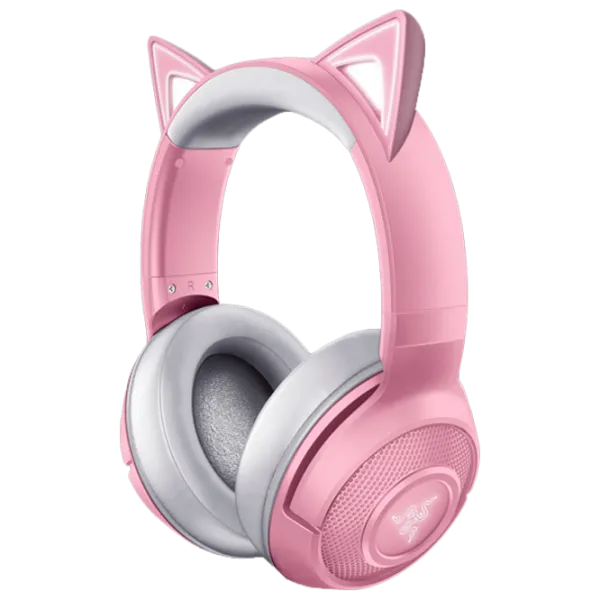 Căști Razer Kraken Quartz Kitty Edition BT White Pink Fără fir/ Personal photo 1