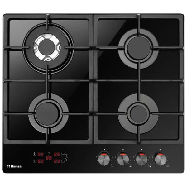 Plită încorporabilă pe gaz Hansa BHKS651599 Black photo 1