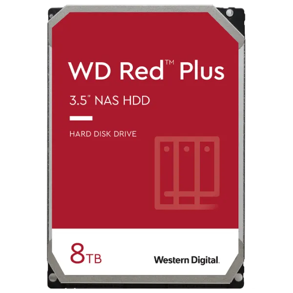 HDD Western Digital Red Plus 8 ТБ WD80EFBX/ Красный photo 1