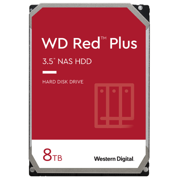 HDD Western Digital Red Plus 8 ТБ WD80EFBX/ Красный photo 1