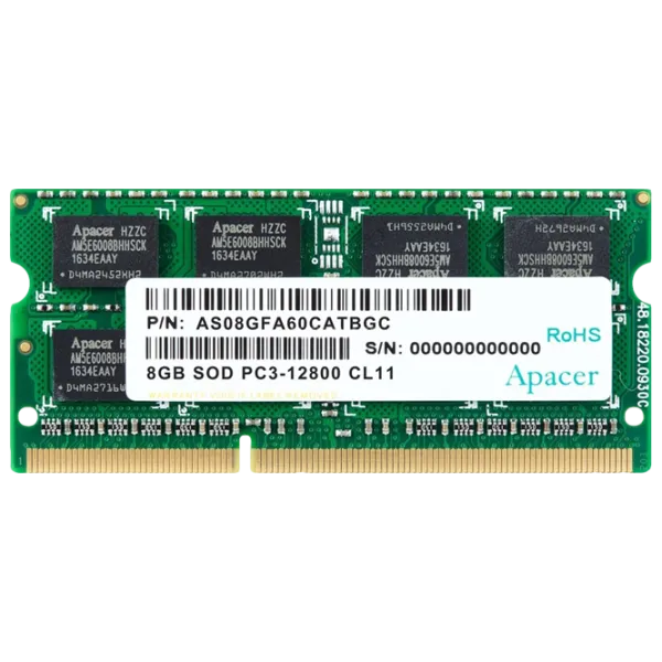 Memorie RAM Apacer AS08GFA60CATBGC SO-DIMM/ DDR3/ 8 GB photo 1