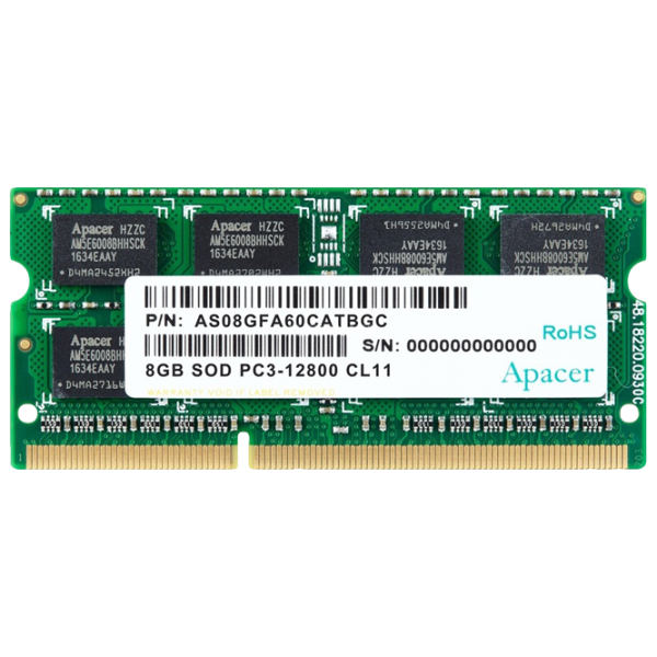 Memorie RAM Apacer AS08GFA60CATBGC SO-DIMM/ DDR3/ 8 GB photo 1