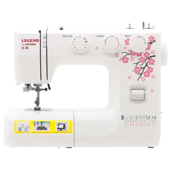 Mașină de cusut Janome Legend LE-35 Electromecanică/ White photo 1