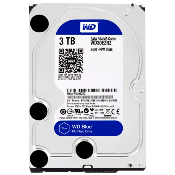HDD Western Digital Caviar Blue 3 ТБ WD30EZAZ/ Серебристый photo 1