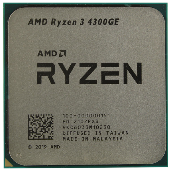 Процессор AMD Ryzen 3 4300GE Tray + Cooler AM4/ 3.50 ГГц - 4.00 ГГц photo 1