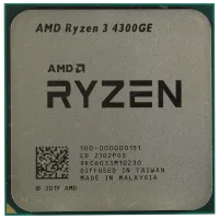 Процессор AMD Ryzen 3 4300GE Tray + Cooler AM4/ 3.50 ГГц - 4.00 ГГц
