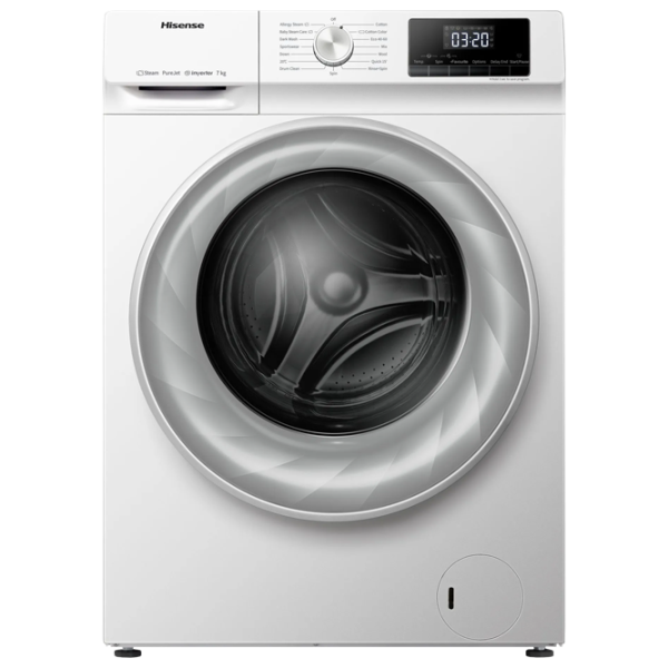 Mașină de spălat Hisense WFQY7014EVJM 7 kg / 1400 rpm / White photo 1