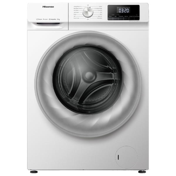 Mașină de spălat Hisense WFQY8014EVJM 8 kg / 1400 rpm / White photo 1