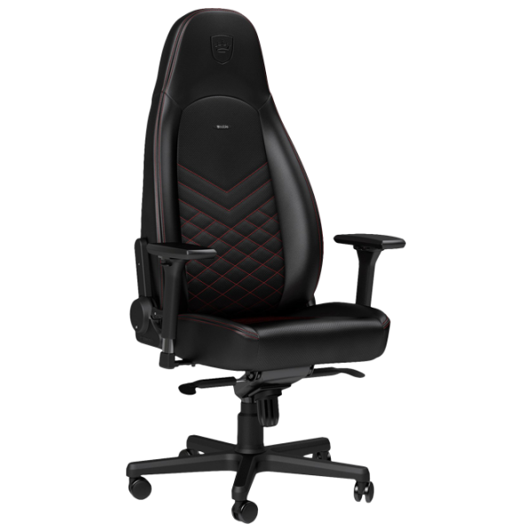 Scaun Gaming NOBLECHAIRS ICON Red Black photo 1