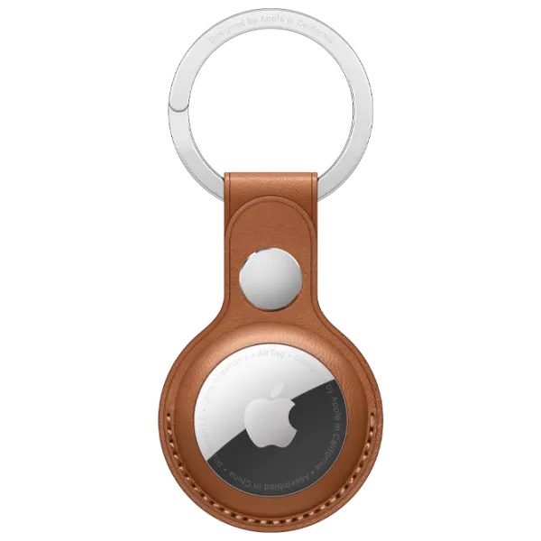Husă pentru smart tracker Apple Key Ring Saddle Brown photo 1